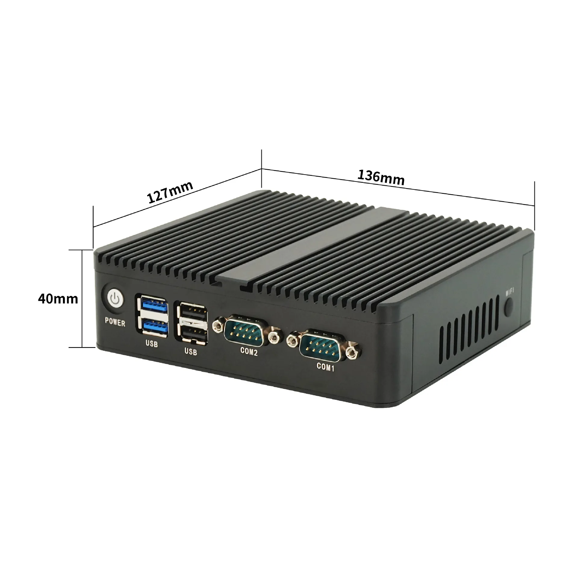N2840 Dual LAN 2 * COM VGA/HD-MI Display 6USB Win7/11 Wifi Fanless Mini PC #4