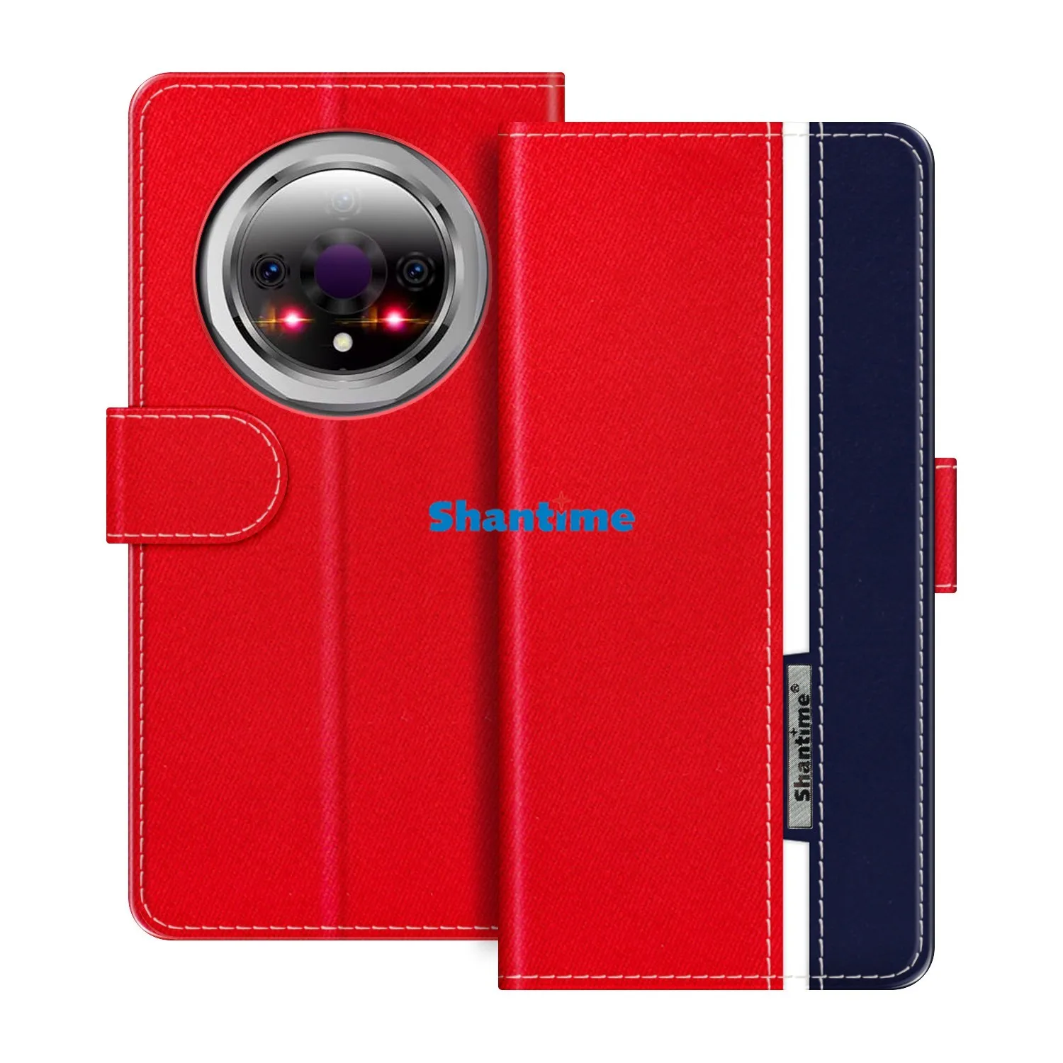 BDV A9 Pro 보호 케이스와 호환 가능 책 지갑 휴대폰 커버 접이식 케이스 스탠드 휴대폰 케이스