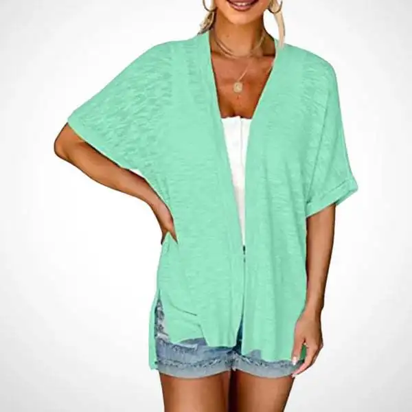 

New Women's Casual Solid Color Blouse Shirt