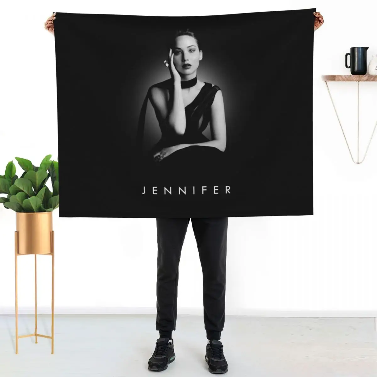 Women Men Jennifer Lawrence Gifts For Christmas Throw Blanket Stylish Couch Blanket for Home Living Room