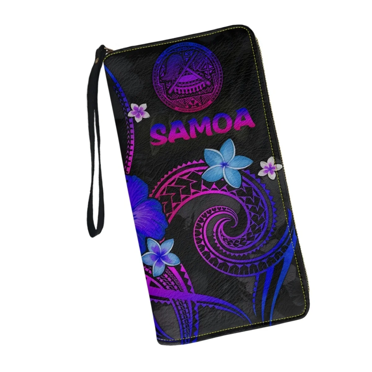 Luxe Vrouw Portemonnee Polynesische Stam Met Zeeschildpad Design Pu Lederen Damestas Rits Reizen Meisjes Tas Carteira Feminina