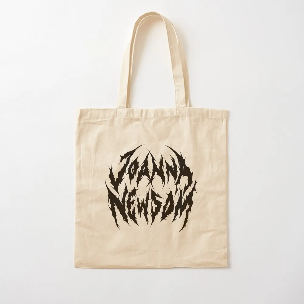 Joanna Newsom Heavy Metal Logo Tote Bag shopping trolley bag large size bags cute pouch bag