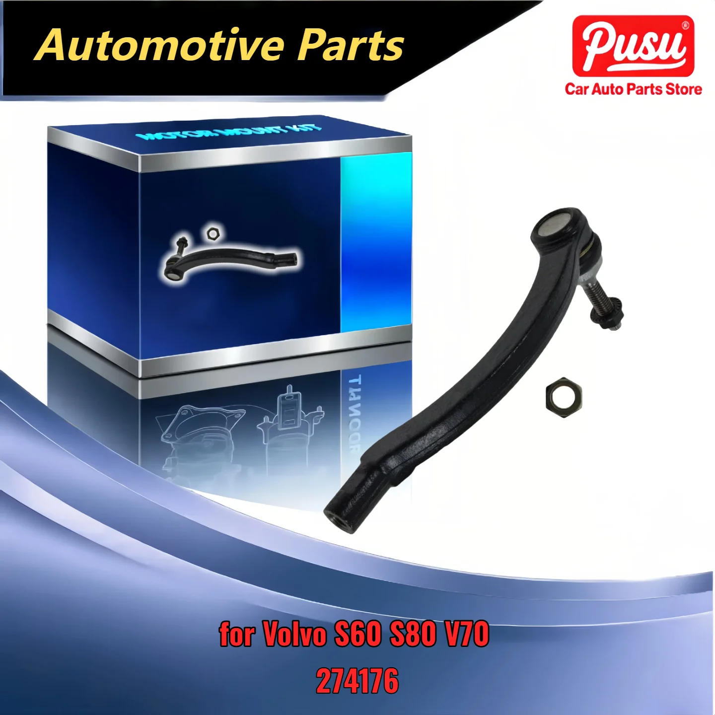 

Replacement Front Outer Tie Rod End Passenger Side Right Hand RH for Volvo S60 S80 V70 Replaces 274176