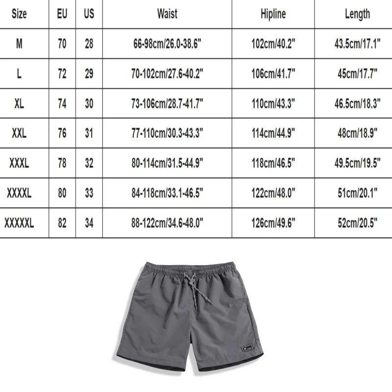 Shorts Men Summer Large Size Thin Fast-drying Beach Trousers Casual Sports Short Pants Clothing Spodenki Short Homme