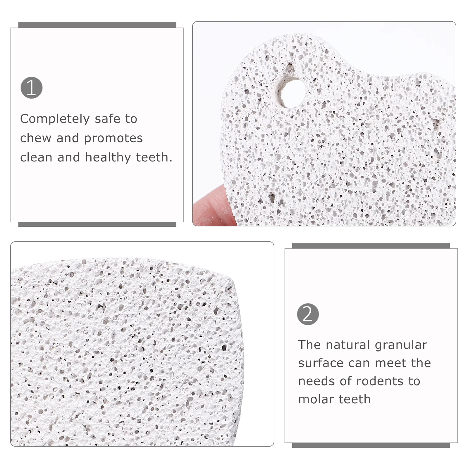 

12Pcs Pet Teeth Grinding Stone Durable Mineral Chews for Hamsters Rabbits Guinea Pigs Healthy Teeth Chew Toys Hamster Chew Toys