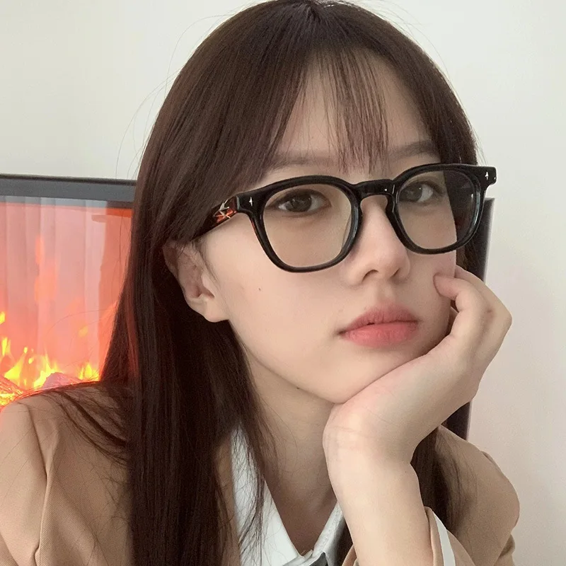 New Fashion Frames for Women Glasses Korean Style Square Shape Men\'s Glasses Frame Anti Blue Light Glasses Women