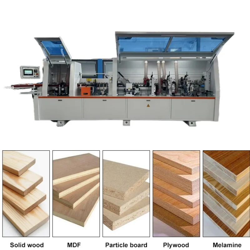Edge Bander Wood Lipping Machine Automatic Mdf Board Edge Bander Pvc Pre-milling Straight Line Edge Banding Machine