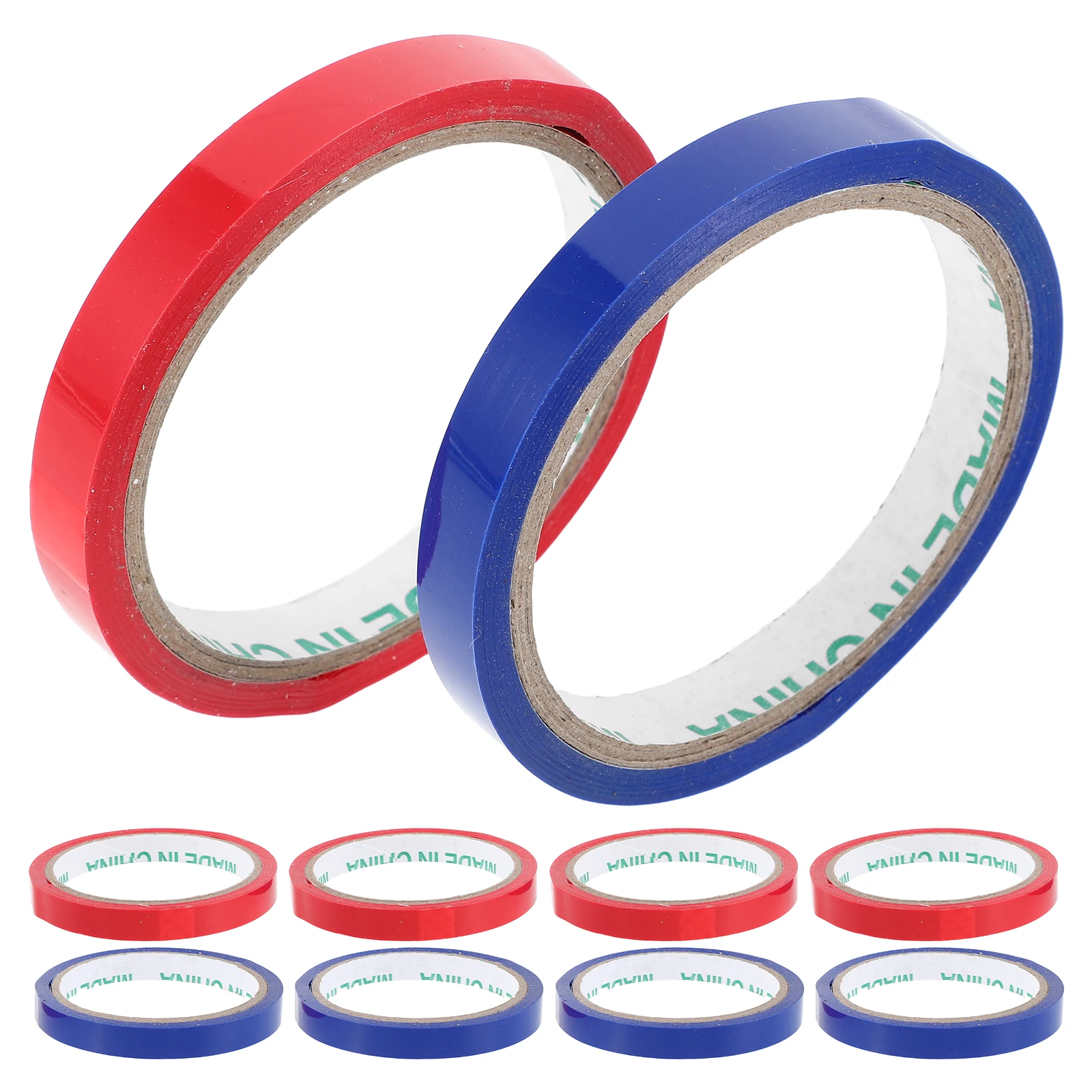 10pcs Colored Packing Tapes 10 Rolls Bag Sealing Package Colored Packing Tape Bag Sealing Tape Refills Dispenser