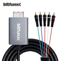 Bitfunx Component Video 5RCA YPbPr Cable for Nintendo GameCube NGC Digital AV Output High Quality Image