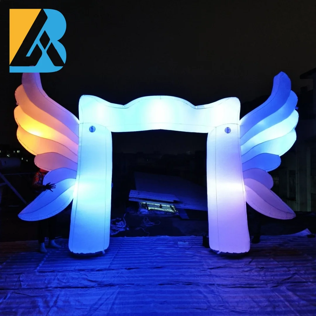 

Изготовленная на заказ гигантская надувная арка в форме крыльев, светящиеся в темноте товары для вечеринок для взрослых, игрушки