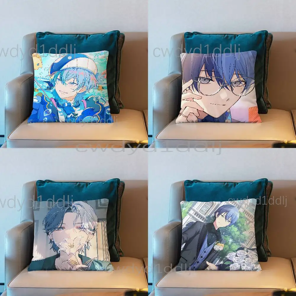 

P-Project S-Sekai Toya Aoyagi Pillow Case Short Plush Sofa Decorative Gift Home Double-sided Printing Cushio