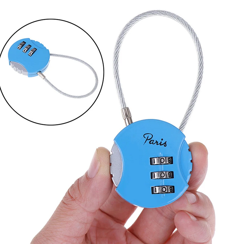 3 Digit Password Combination Padlock Suitcase Luggage Metal Code Lock Mini Coded Keyed Anti-Theft Locks Drawer Lock Hardware
