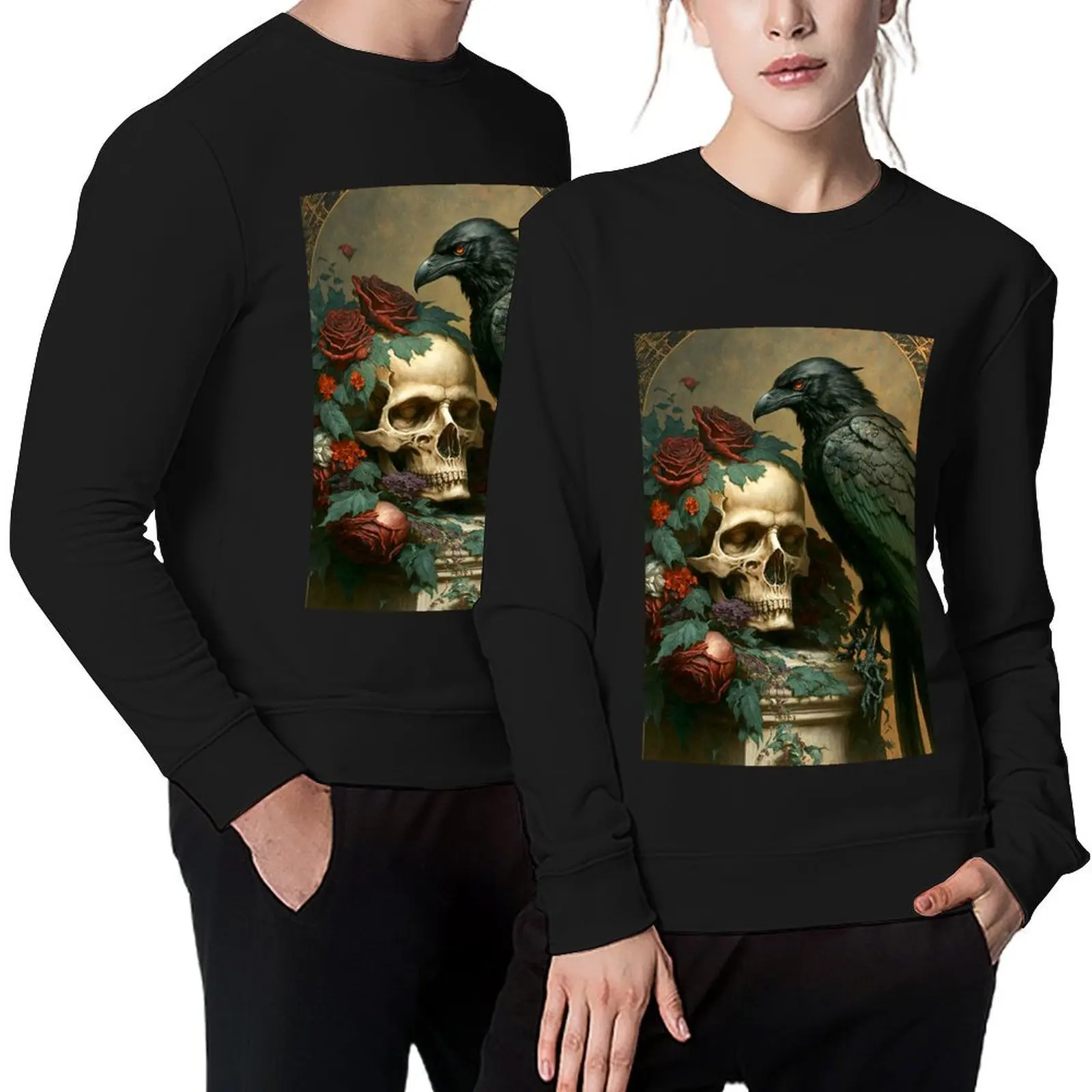 

Nuestra Seora de la Santa Muerte Pullover blouse men's coat anime clothes hooded sweatshirt