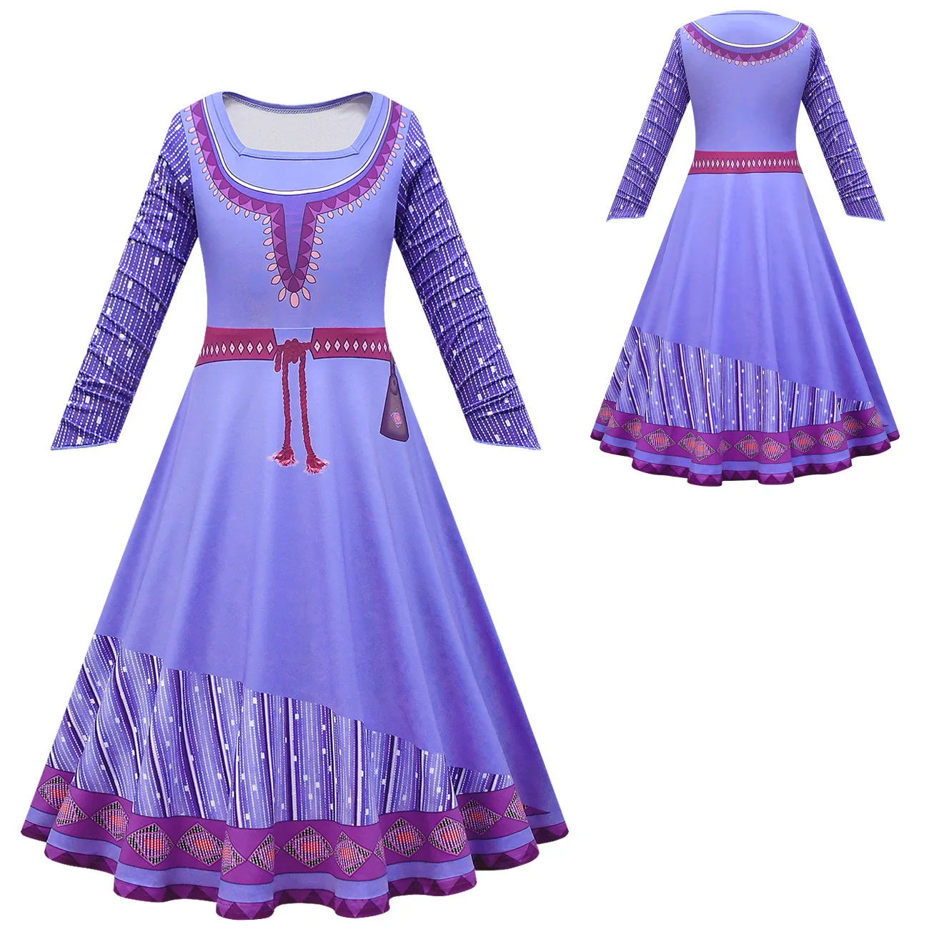 Wish Dress Up Kids Girls Asha Cospaly Costume Halloween Princess Party Dress Carnival Birthday Outfit Toddler Girl Outfit