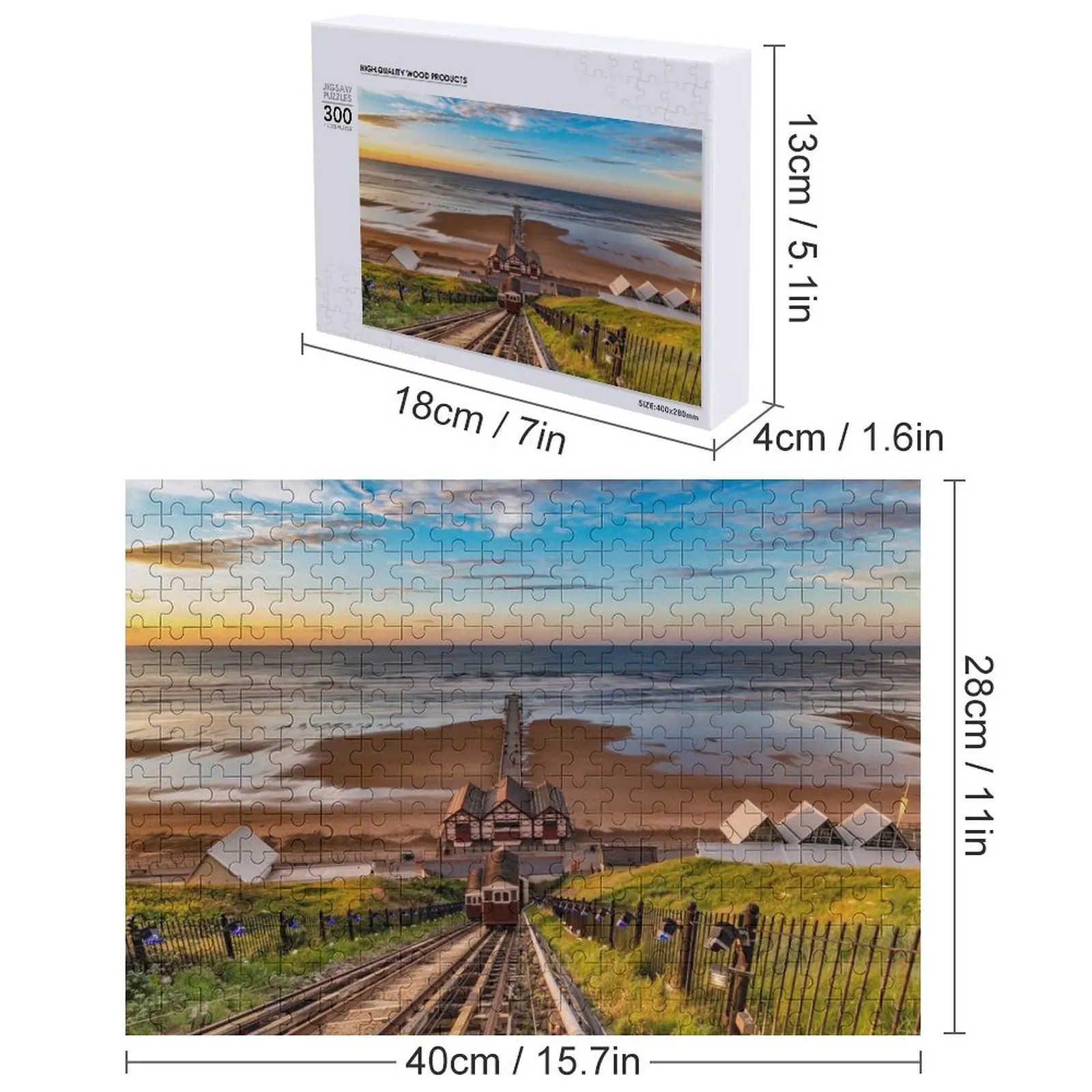 Regarder vers le bas sur le jetée des brûlures salelles Puzzle personnalisé bébé jouet personnalisé Photo cadeau personnalisé bébé objet Puzzle