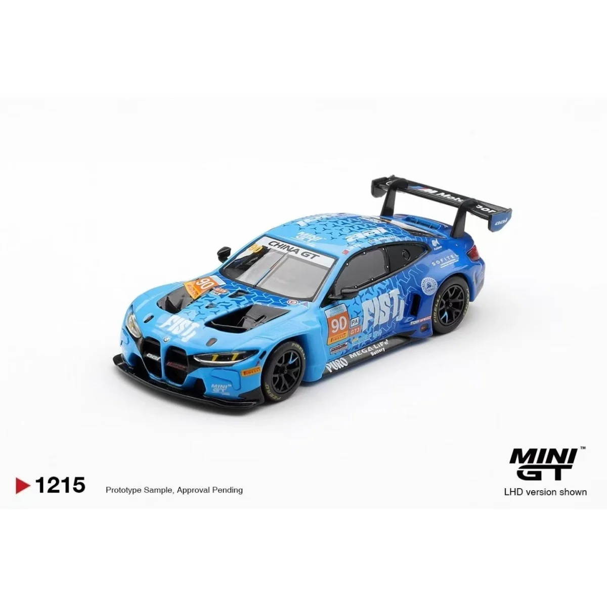 MINI GT 1:64 BMW M4 GT3 EVO # 90 FIST Team AAI 2025 China GT Legierung Auto-Modell Sammlerstück Geschenk Ornament – Detail 2