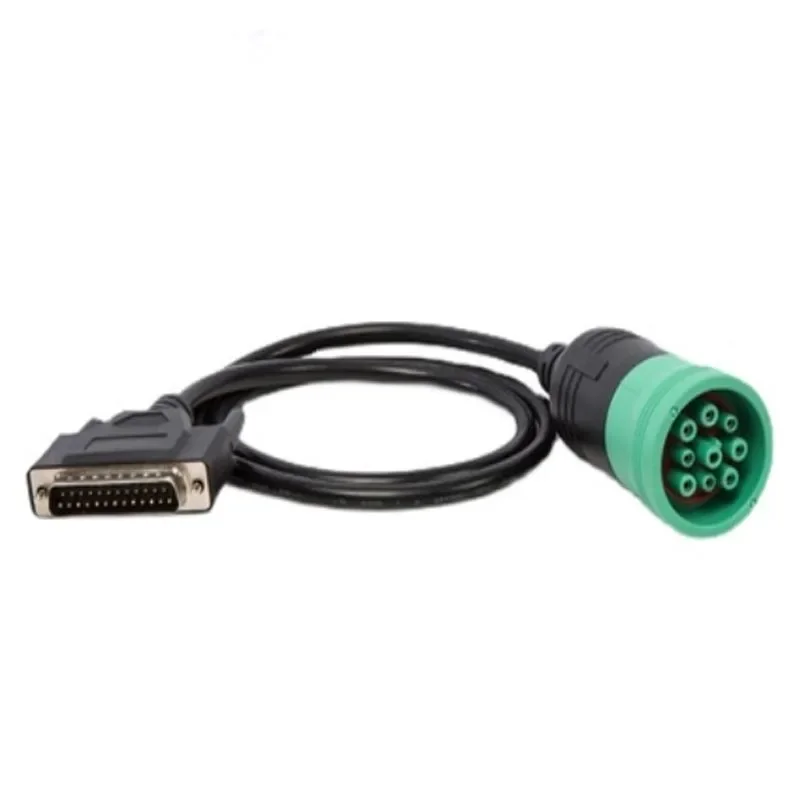 OBD2 Truck Diagnostic Cable J1939 OBD 9Pin To 16Pin Male Connector for Cummins Deutsch 9pin 6Pin Truck Cable to DB 25Pin Connect