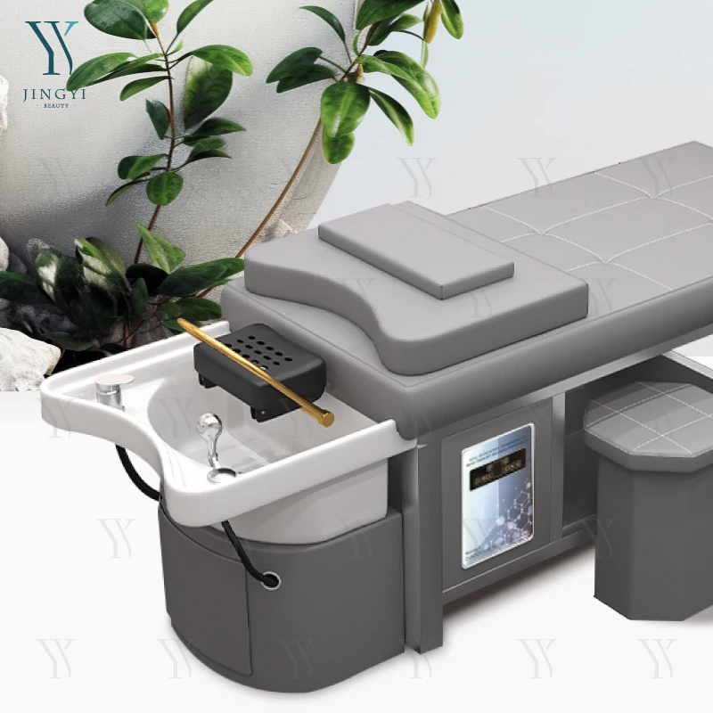 

Modern Luxury Custom Water Therapy Head Spa Bed Hair Salon Washing Shampoo Bed Thai Massage Hair Bed with Water Cycling System