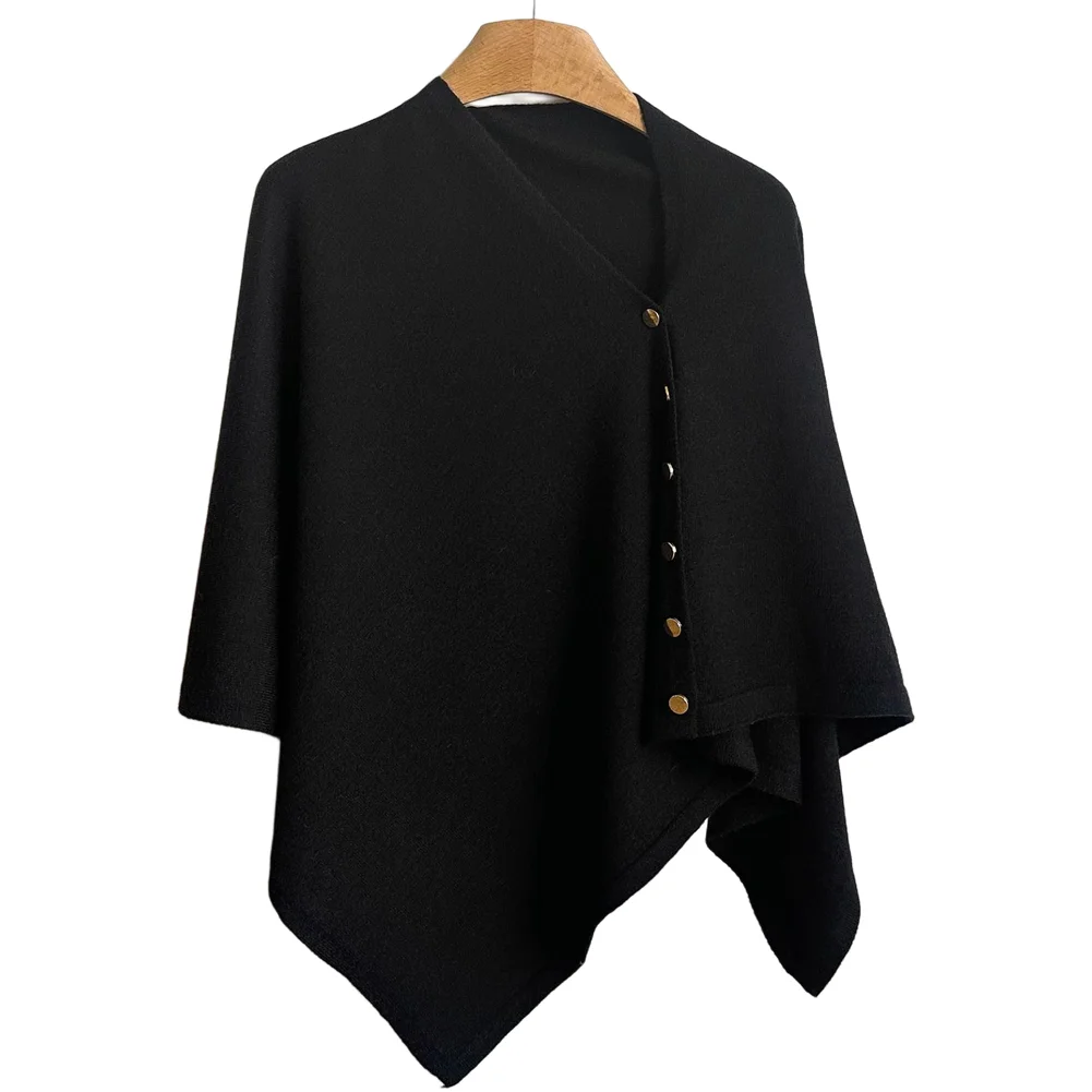 Breathable Wool Blend Shawl Wrap for Women Supports Temperature Regulation in Spring Autumn and Indoor Settings