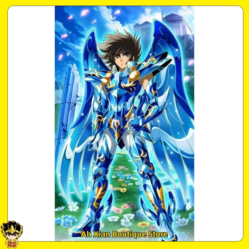 

GT Model Saint Seiya Myth Cloth EX God Pegasus Seiya,Dragon Shiryu,Phoenix Ikki,Andromeda Shun,Cygnus Hyoga of the Zodiac Figure