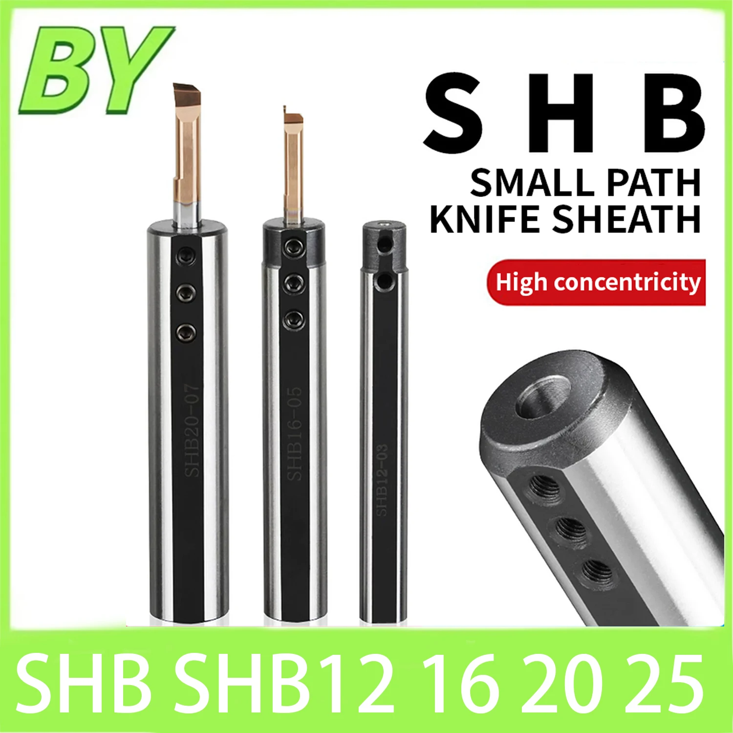 SHB12 16 20 25-3 4 5 6 7 8 10 12mm Small Tungsten Steel Boring Tool Holder CNC Cutter Sleeve Cutting Small Diameter Holder SHB