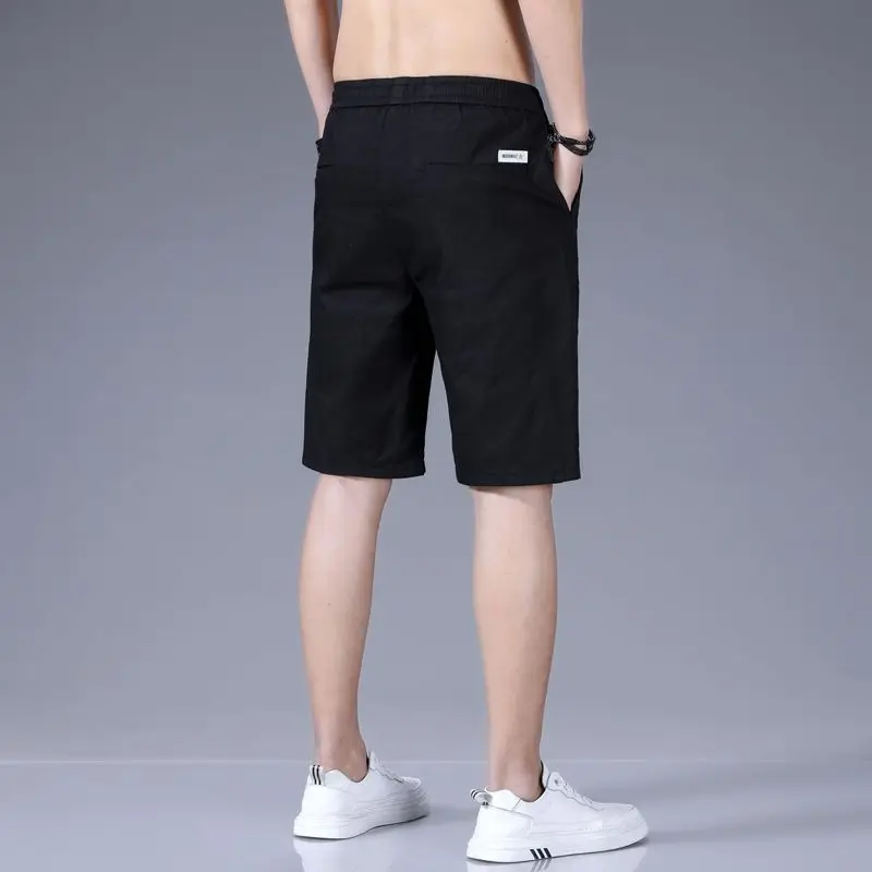 New Fashion Five Point Shorts for Men\'s Summer Thin Casual Loose Sweatpants Beach Trousers Many Pockets Sports Pants