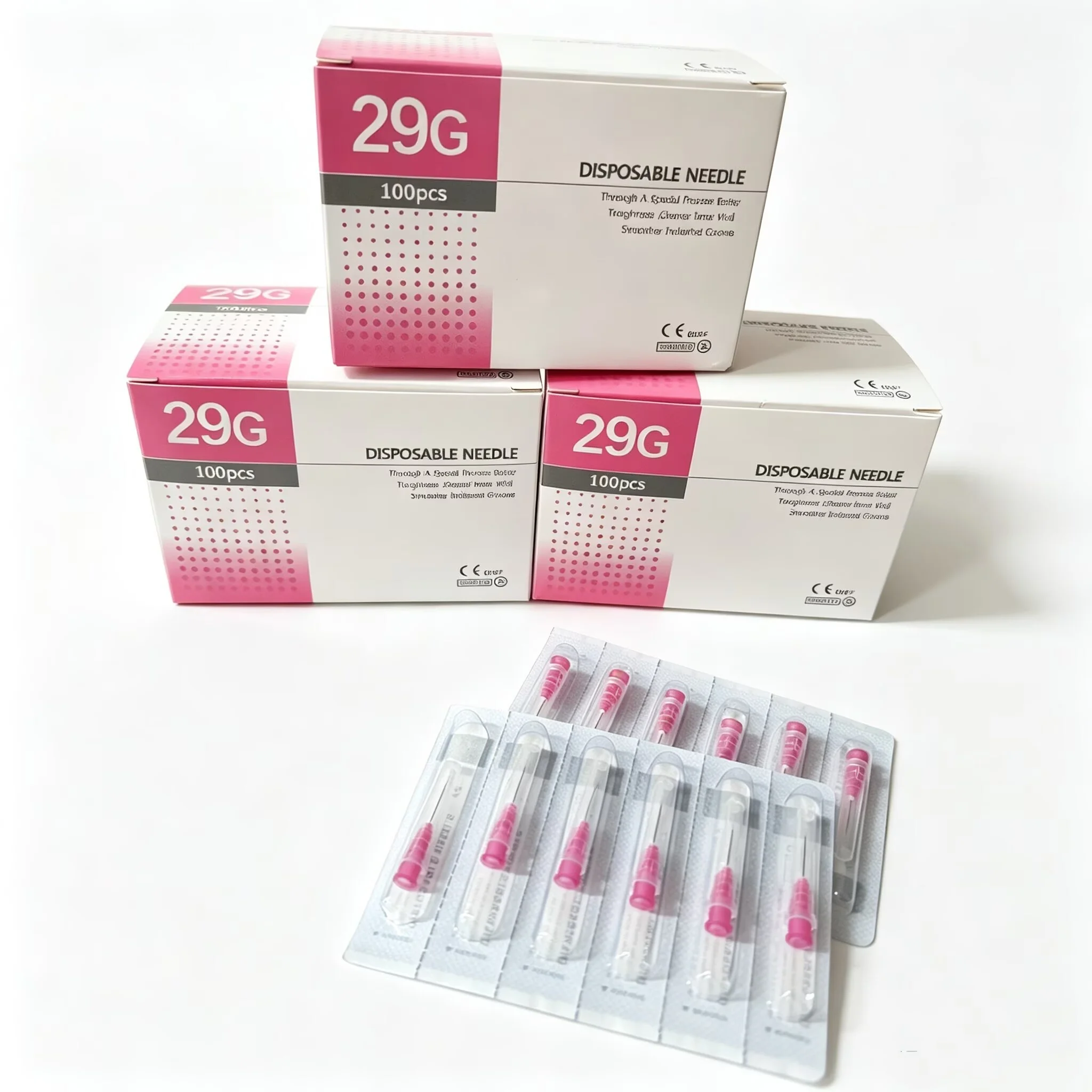 29g Needle 13mm Disposable Needle Individually Packaged Sterile Steel Tip Needle Painless Beauty Tools