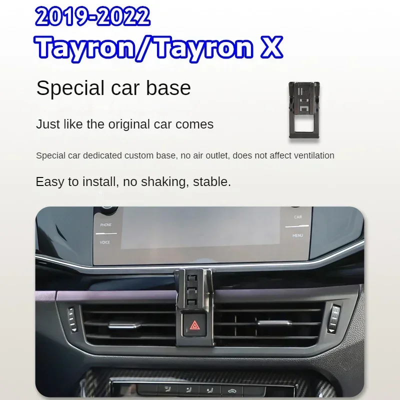 

2019-2022 For Volkswagen Tayron X Phone Holder Wireless Charger Car Mount Navigation Bracket GPS Support