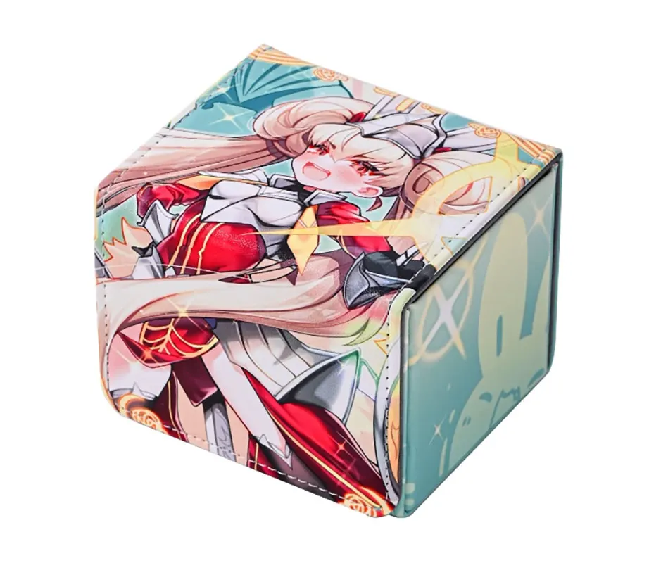 

100+ PU Leather Deck Card Boxes Cards Deck Game Box for Collectible Playing Card Box Compatible with YUGIOH MTG Commander Decks