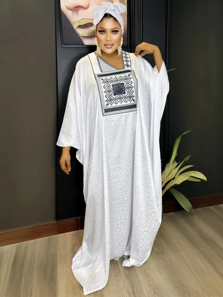 Africa Womens Traditional Clothes Plus Size Long Robe Dubai Muslim Hijab Abayas Party Evening Dress Ankara Dashiki Outfits 2024