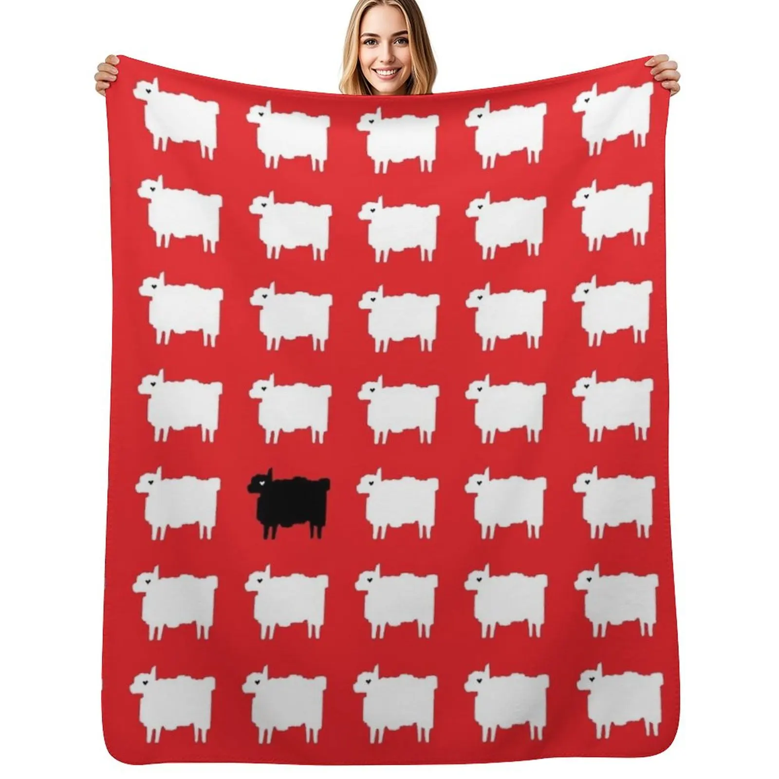 

Diana's Black Sheep Jumper Throw Blanket Hairys Luxury Brand Blankets