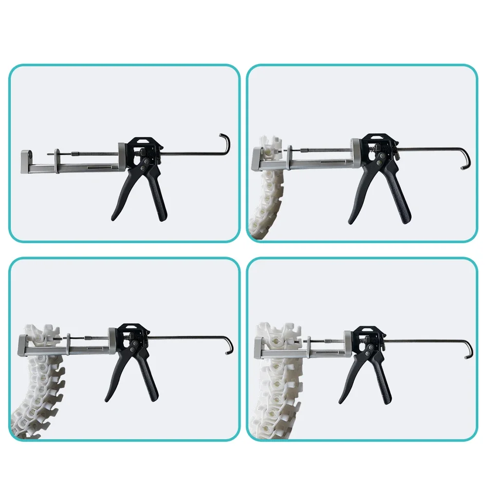 

Quick-Release Tool for Conveyor Chains, 3-Head Set for Fast Disassembly of Flexible Plastic Chain Plates