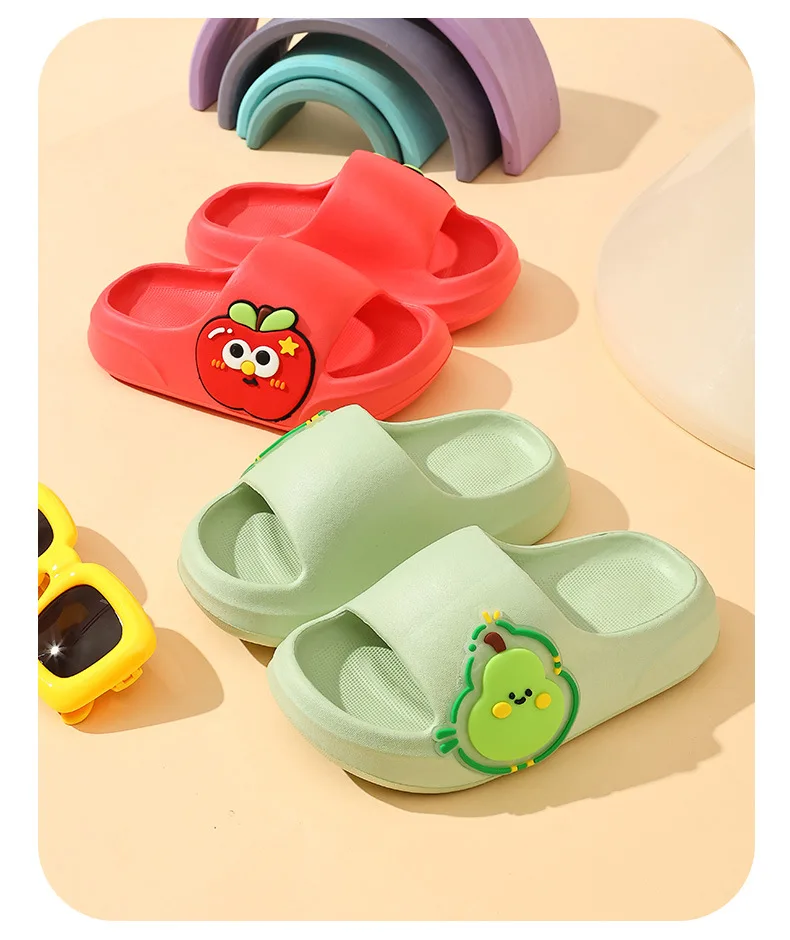2026 Rutschfeste Kinderhausschuhe Sommer Neue Cartoon-Frucht-Sandalen für Jungen Niedliche Hausschuhe für Mädchen Eltern-Kind-Matching-Hausschuhe – Detail 14