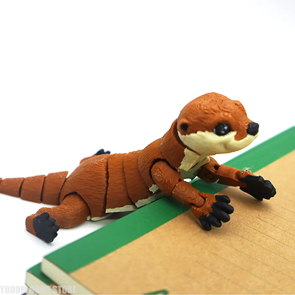 3d Printed Multi-jointed Movable Otters for Home Decor Room Decoration Accessories