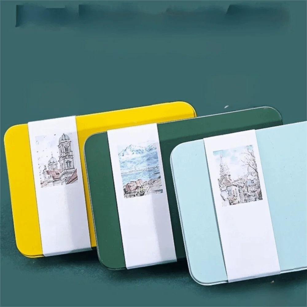 

Альбом для акварели профессионального качества: мелкозернистая бумага, среднезернистая бумага, крупнозернистая хлопковая бумага в жестяной коробке для акварельной живописи