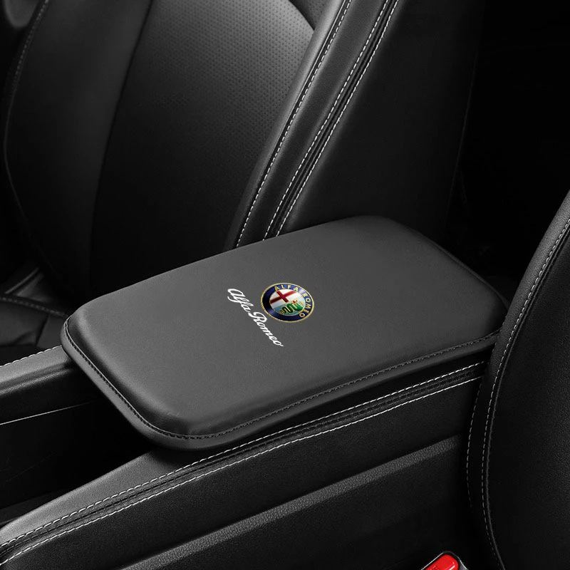 자동차 팔걸이 쿠션 센터 콘솔 보호 팔꿈치 패드 Alfa Romeo Giulia Stelvio Giulietta 156 159 147 Mito Tonale Brera D