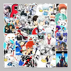 50pcs GINTAMA Sakata Gintoki Series Graffiti Stickers Suitable for Helmets Desktop Wall Decoration DIY Sticker Pack Wholesale