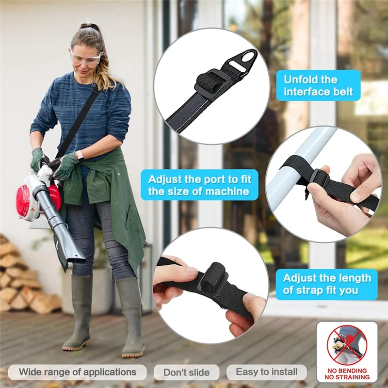 

ALIM-Trimmer Strap, Reliable Shoulder Strap, Weed Eater Strap That Can Ease Your Work, Compatible With Leaf Blower/String Easy T