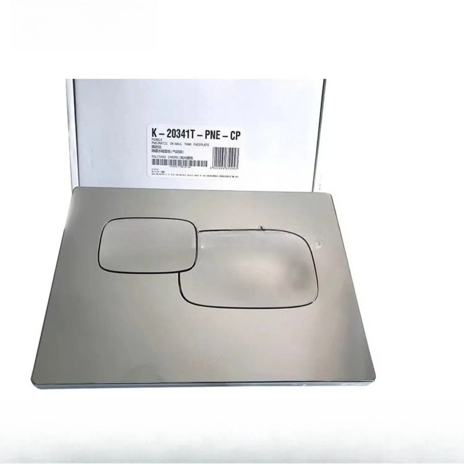 

Панель унитаза K 20341T PNE CP Пневматическая кнопка бачка для унитаза, совместимая с настенной панелью унитаза Kohler