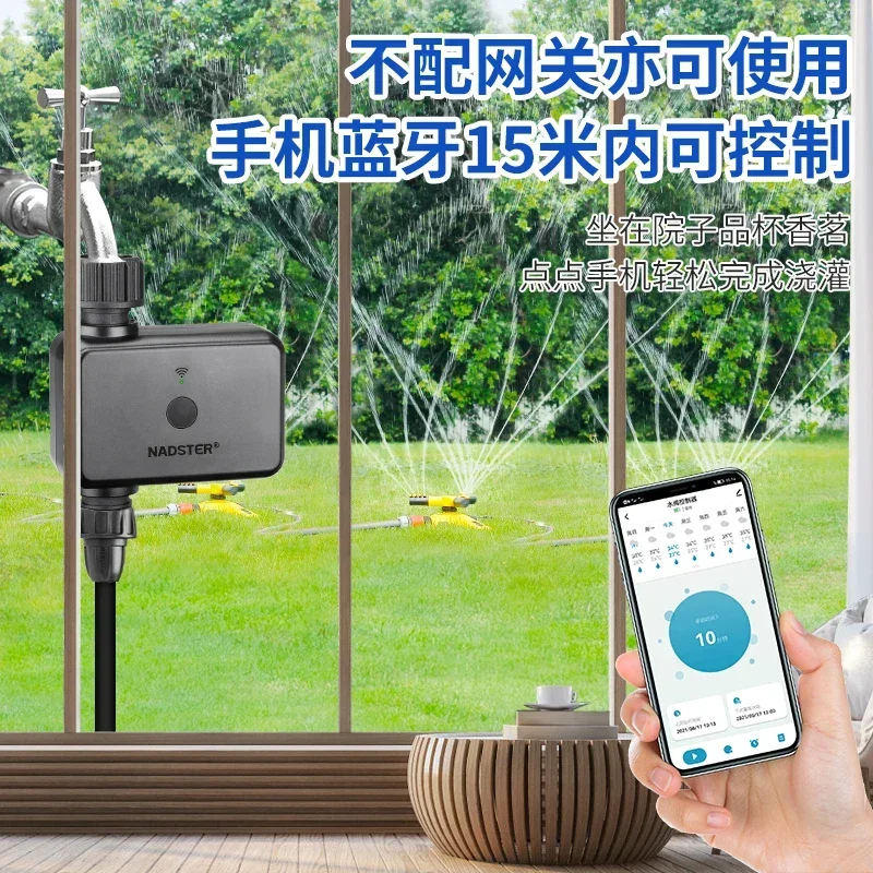 Bluetooth/wi-fi phone remote automatic watering the flowers controller gateway intelligent irrigation water artifact regularly