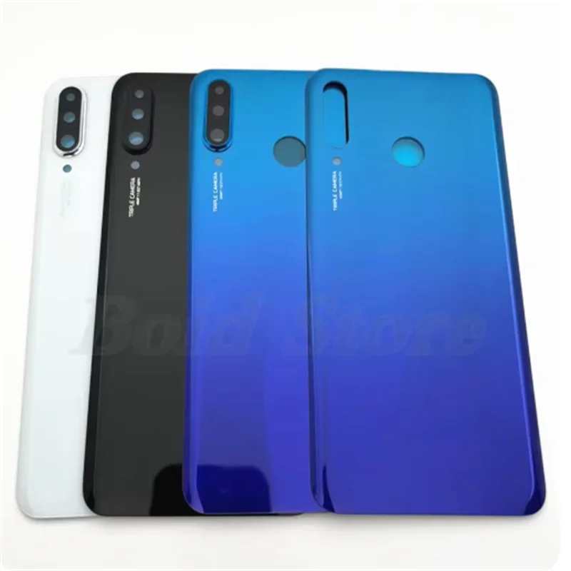 Back Battery Cover Glass For Huawei P30 Lite Nova 4e Rear Housing Case with Camera Lens Repair Parts