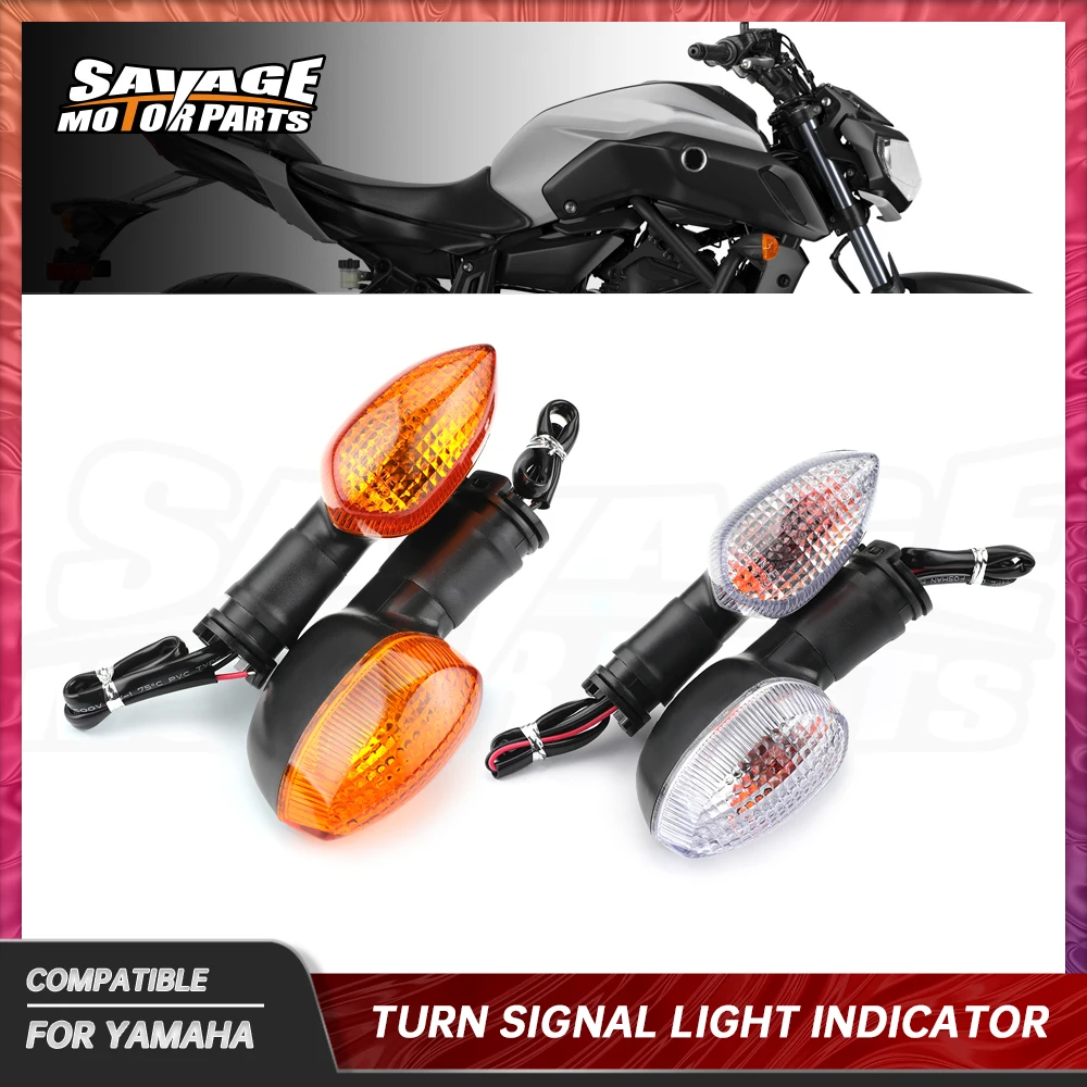 

MT07 2020 Motorcycle Amber Turn Signal Flasher Blinker Light For Yamaha MT 25 10 09 03 01 YZF R125 R25 R15 R6 XJ6 XJR1300 FZ-25