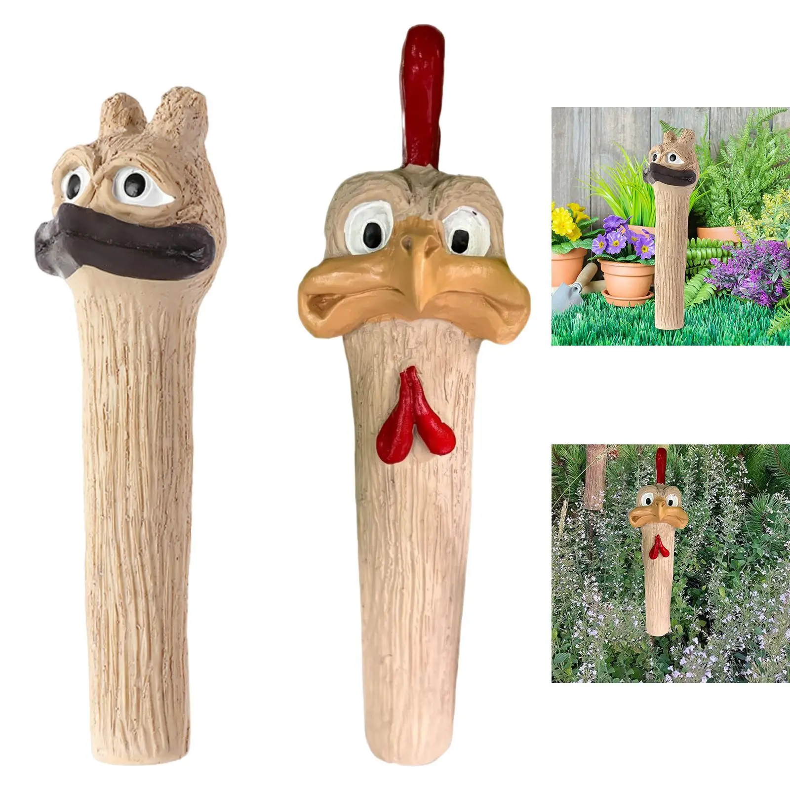 

Funny Garden Statue Animal Sculpture Porch Gift Christmas Long Neck Figurine