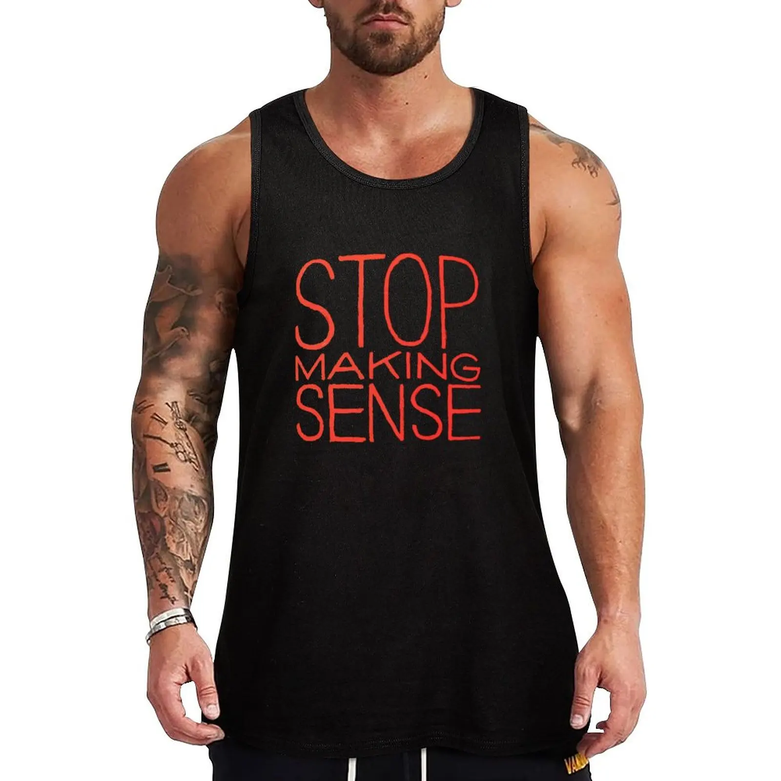 

Stop Making Sense Tank Top Fitness men clothing fitness Men's sleeveless t-shirt gym clothes men