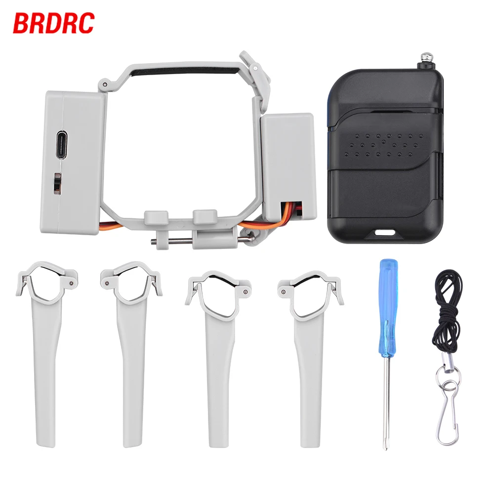 BRDRC Airdrop System for DJI Mini 3 Pro Drone Fishing Bait Wedding Ring Gift Deliver Life Rescue Thrower Accessory