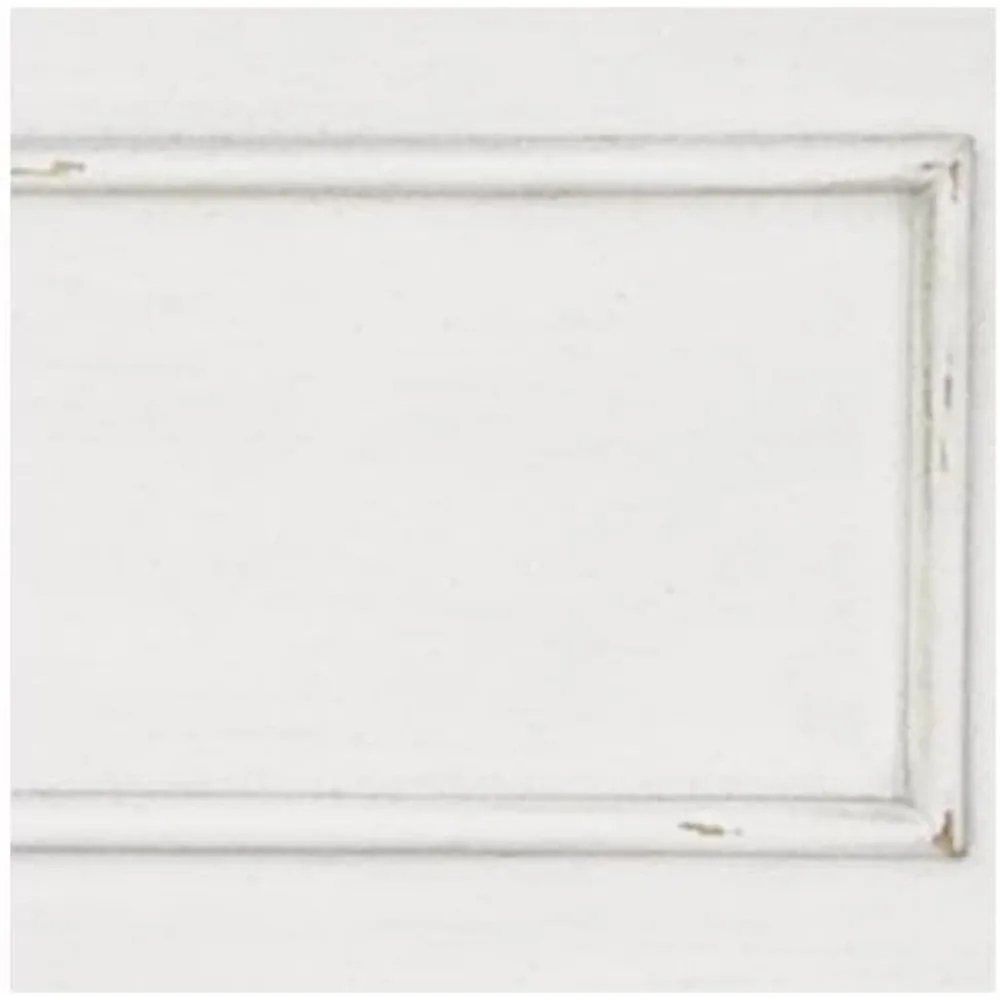 منضدة أشلي ذات ثلاثة أدراج بلمسة نهائية من الغسيل الأبيض المتعثرة