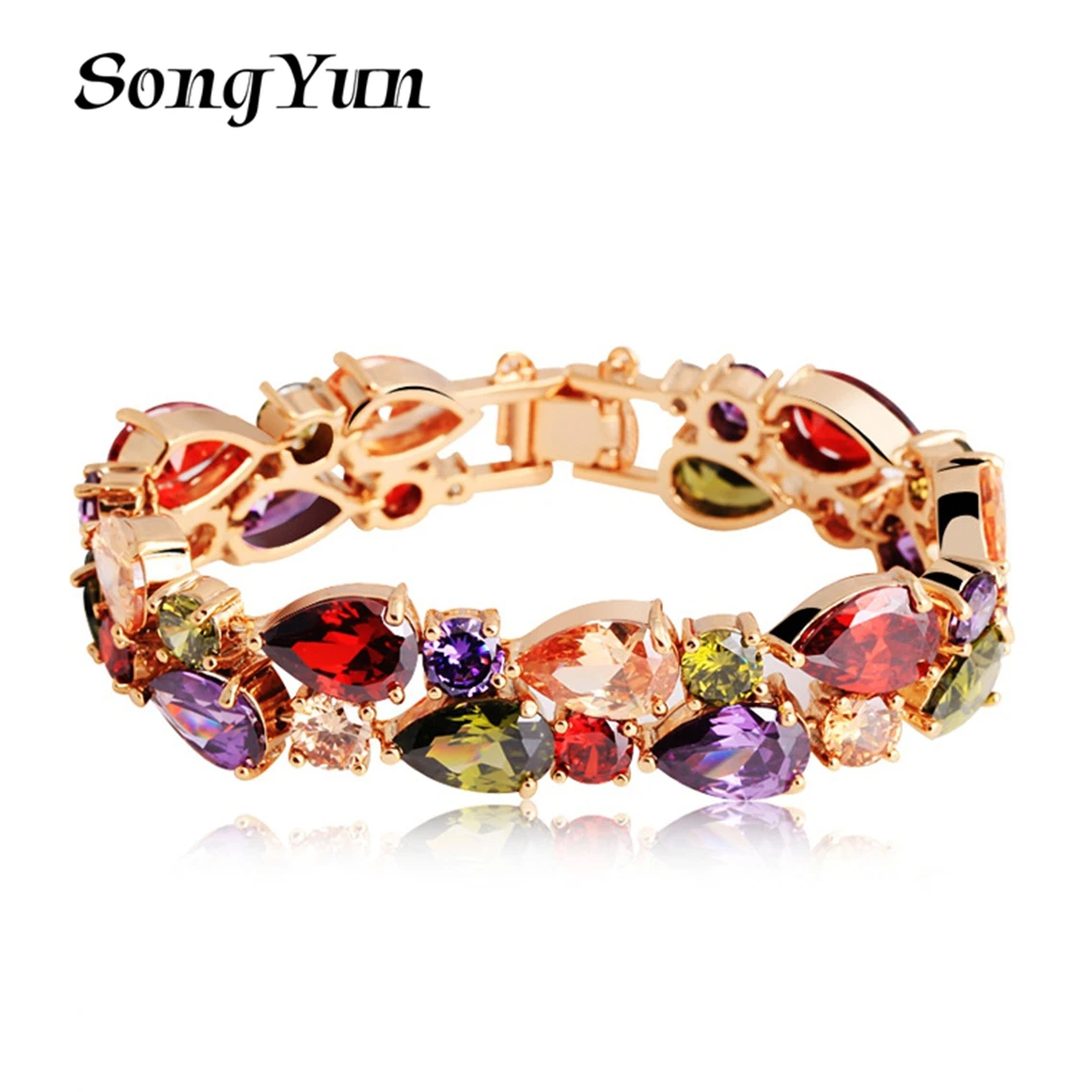

SongYun Jewelry MHT Quality Brass Bracelet Bangle Charm CZ 7A Zircon Bridesmaid Gift Girlfriend Gift Women Bracelets Jewelry