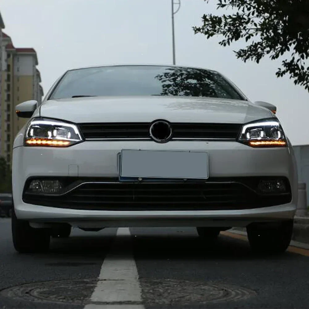 

For VW Polo 2011-2018 Led Auto Headlights Upgrade High Configure Projector Lens Accessories Car Head Lights Assembly