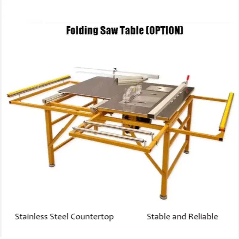 JT160 Desktop Silent DIY Precision Sliding Table Saw Dust Free 45 Degree Table Panel Saw