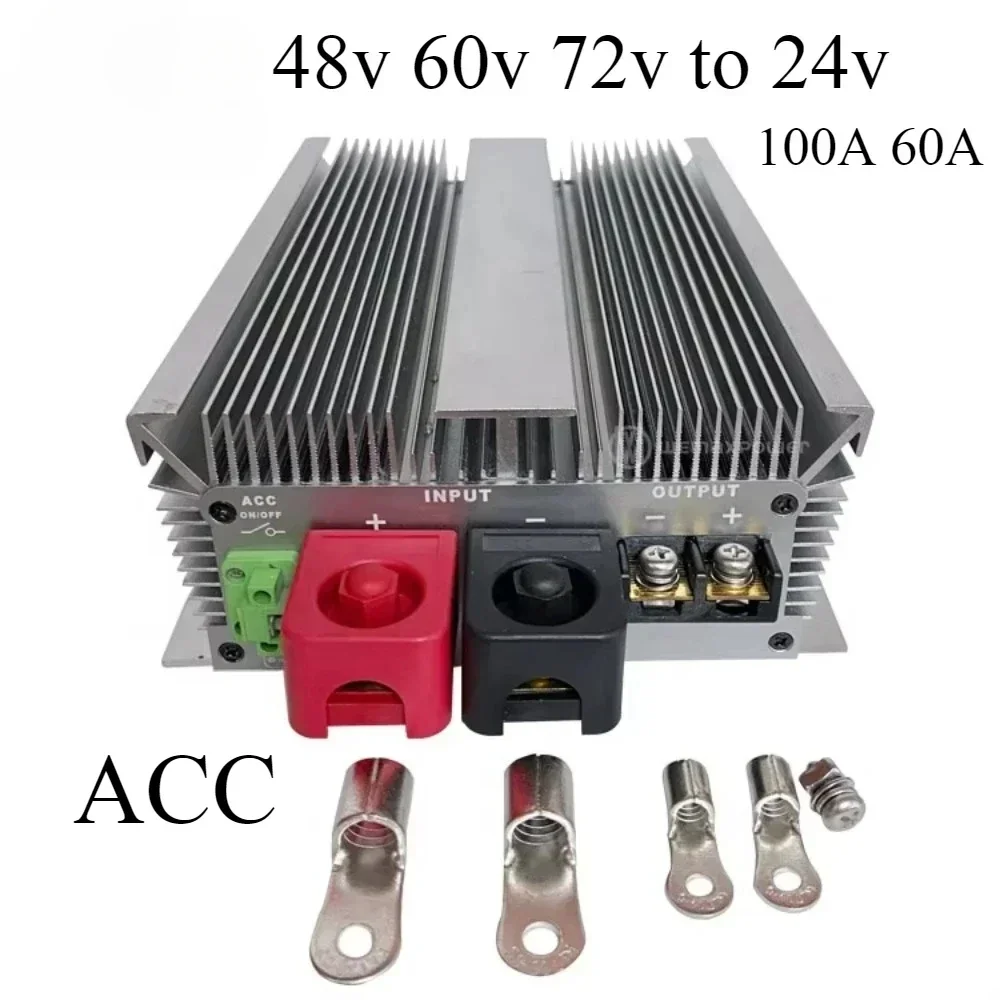 

DC DC Buck Converter 90V 72V 60V 48V to 24V 60A 100A Power Supply 72Volt to 24Volt Step-down Voltage Regulator voltage converter